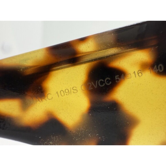 Marc Jacobs 109/S O2VCC Tortoise Brown Cat Eye Sunglasses 54-16 140 & Gucci Case - Picture 9 of 16